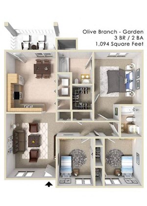 Floorplan Photos Gallery 3 bedroom floor plan